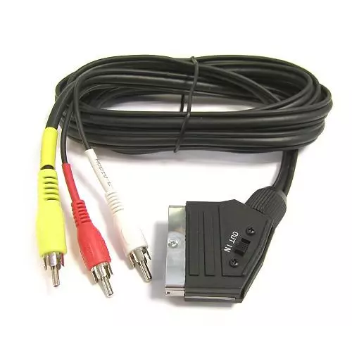 obrázek produktu PremiumCord SCART - 3xCINCH 1.5m in/out přepínač