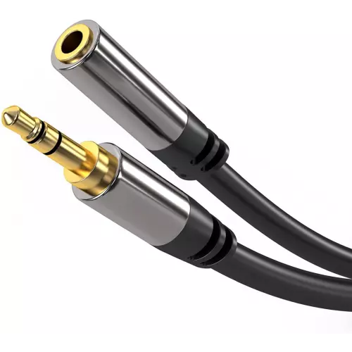 obrázek produktu PremiumCord HQ stíněný prodlužovací kabel Jack 3.5mm - Jack 3.5mm M/F 1,5m