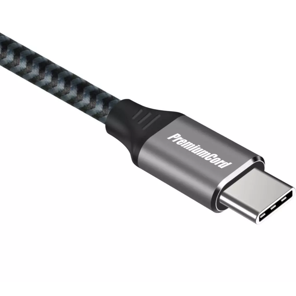 Obrázek produktu PremiumCord Kabel USB 3.2 Gen 1 USB-C male - USB-C male, bavlněný oplet, 0,5m