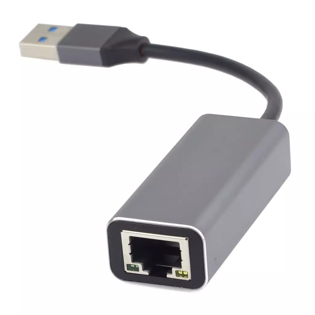 Obrázek produktu PremiumCord adaptér USB3.0 -> LAN RJ45 ETHERNET 10/100/1000 MBIT Aluminium