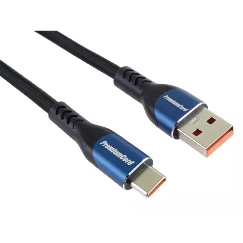 obrázek produktu PremiumCord SuperFast 5A USB-C - USB-A 2.0, 0,5m