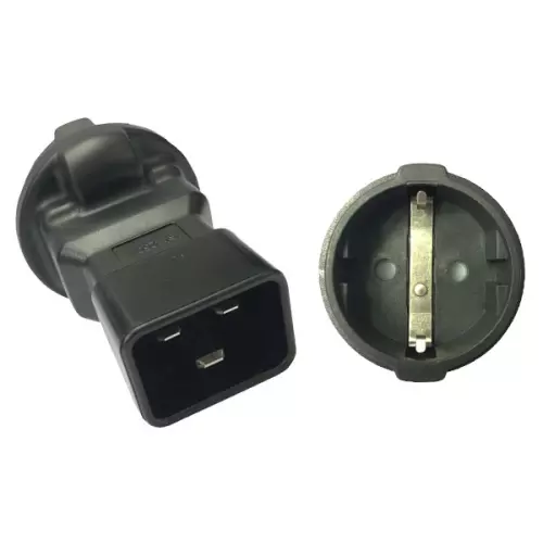 obrázek produktu PremiumCord Adaptér IEC C20 M - SCHUKO CEE 7/3 F