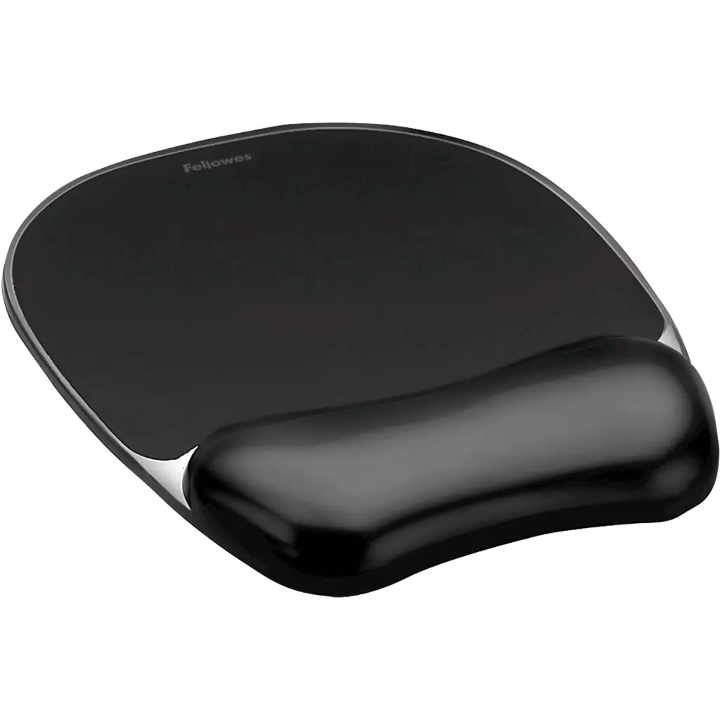 Obrázek produktu Fellowes Podložka pod myš a zápěstí CRYSTAL gelová černá