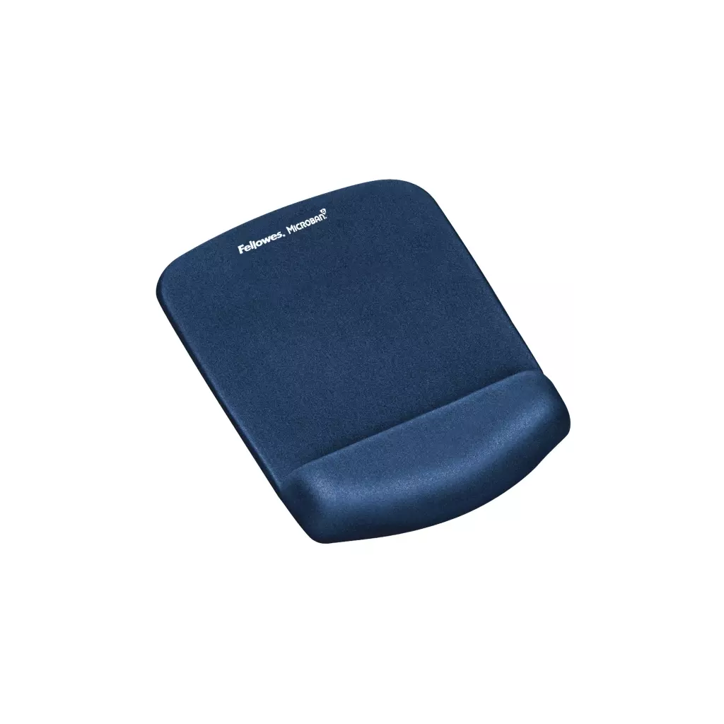 Obrázek produktu Podložka pod myš a zápěstí Fellowes PlushTouch modrá