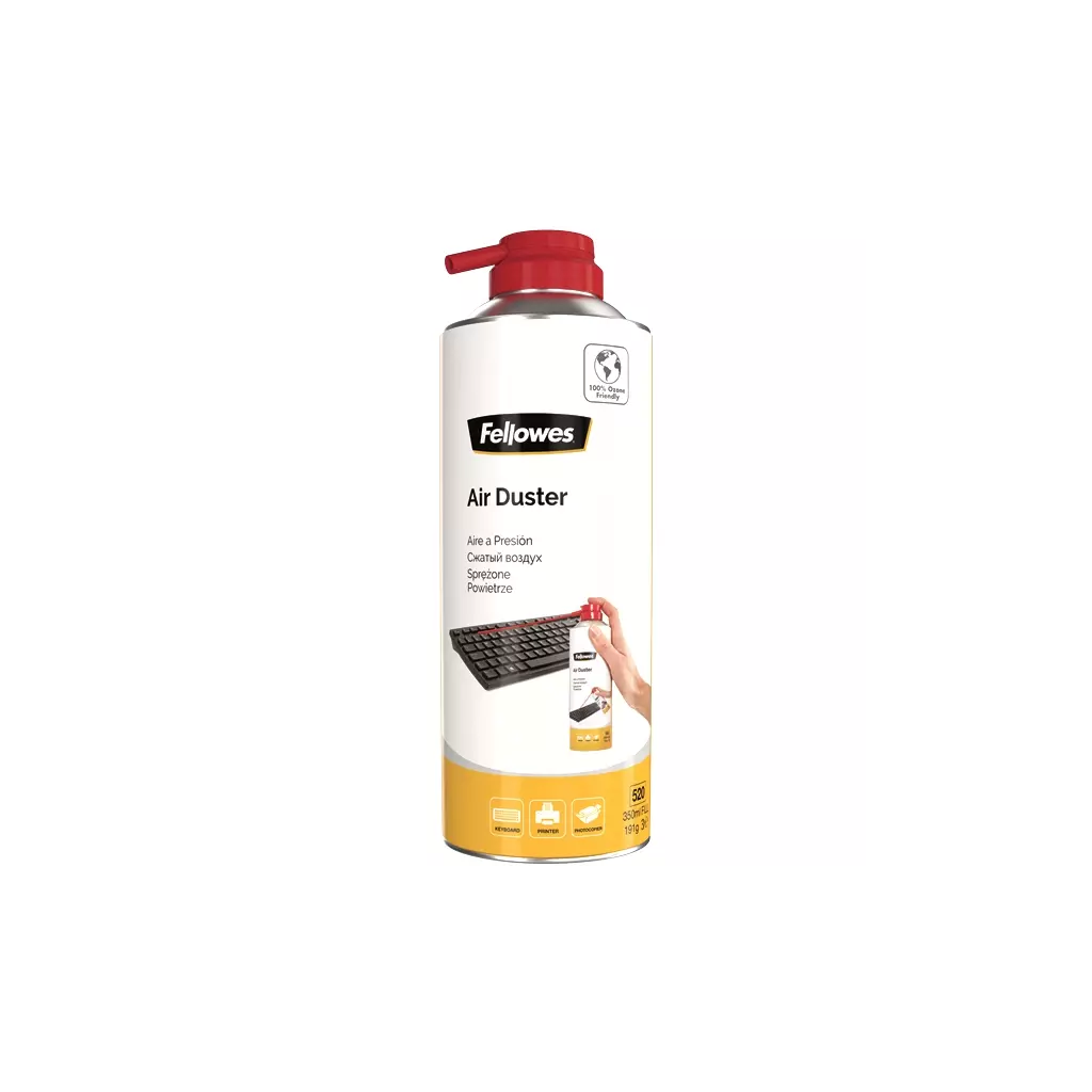 Obrázek produktu Stlačený vzduch Fellowes na čištění, použití v libovolné poloze 200 ml