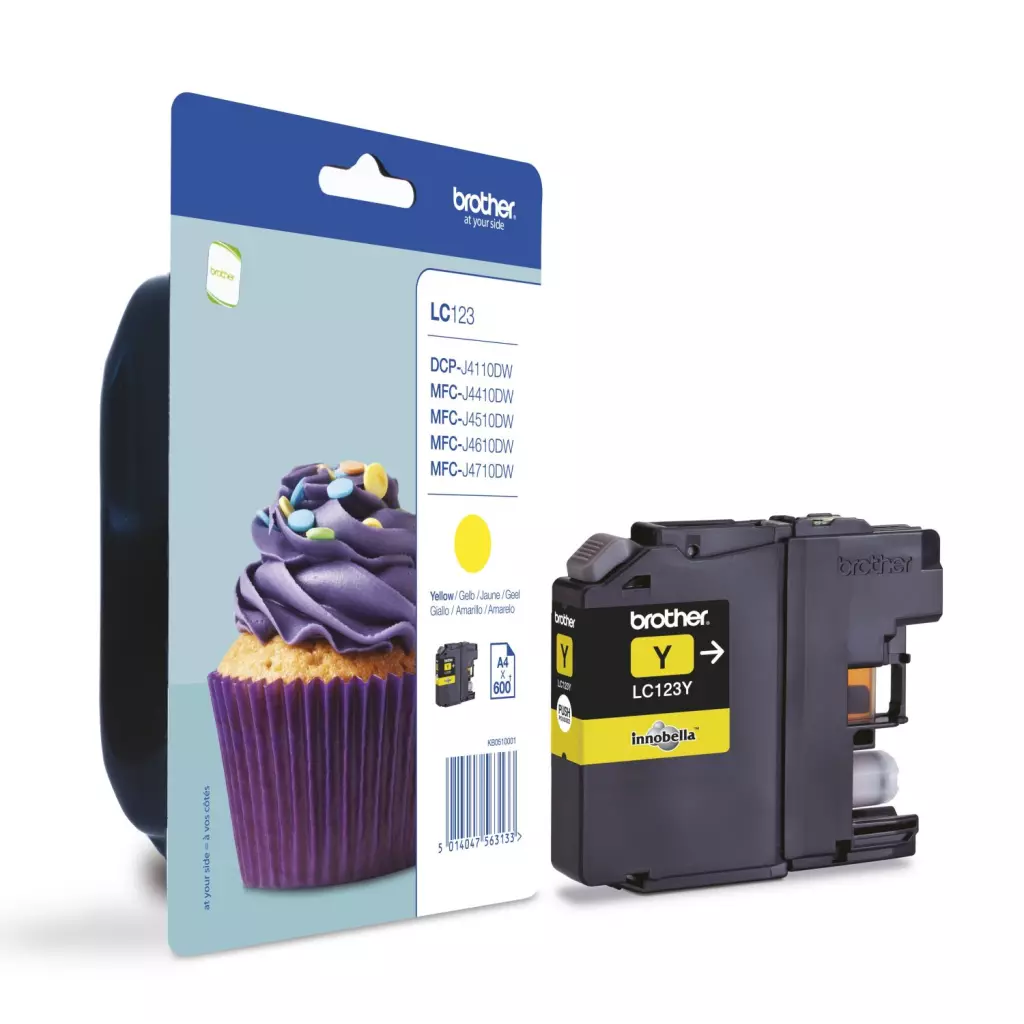 Obrázek produktu LC-123Y (inkoust yellow, 600 str.)