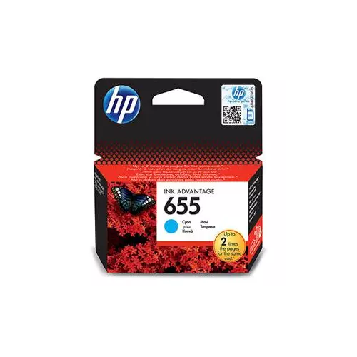 obrázek produktu HP 655 azurová inkoustová kazeta, CZ110AE