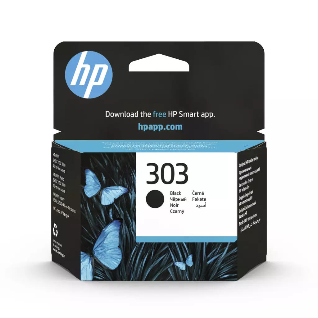Obrázek produktu HP 303 černá inkoustová náplň, T6N02AE