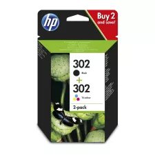 obrázek produktu HP 302 combo černá + barevná ink. náplň X4D37AE