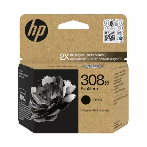 obrázek produktu HP 308e ink. náplň EvoMore černá, 7FP22UE
