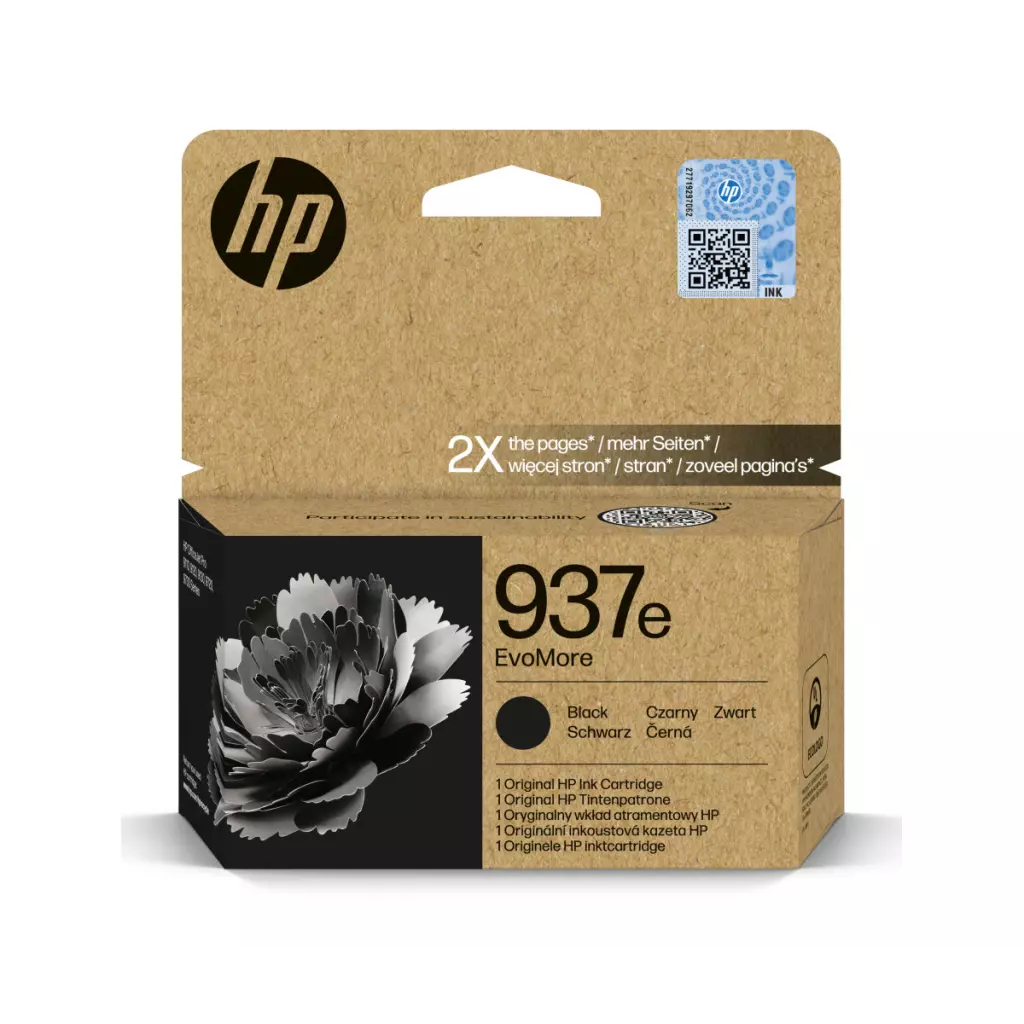 Obrázek produktu HP 937e inkoustová náplň černá, 4S6W9NE