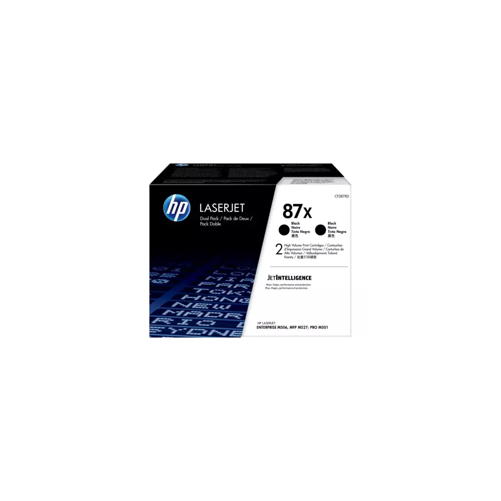 Obrázek produktu HP 87X černý toner velký - 2 pack, CF287XD
