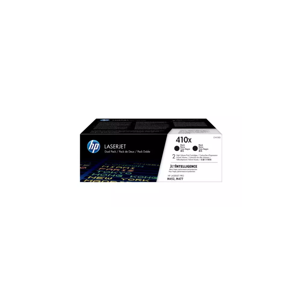 Obrázek produktu HP 410X tisková kazeta černá velká,CF410XD -2 pack