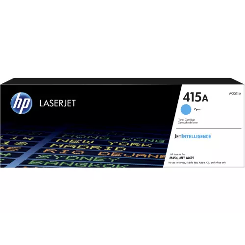 obrázek produktu HP 415A Cyan LaserJet Toner Cartridge, W2031A