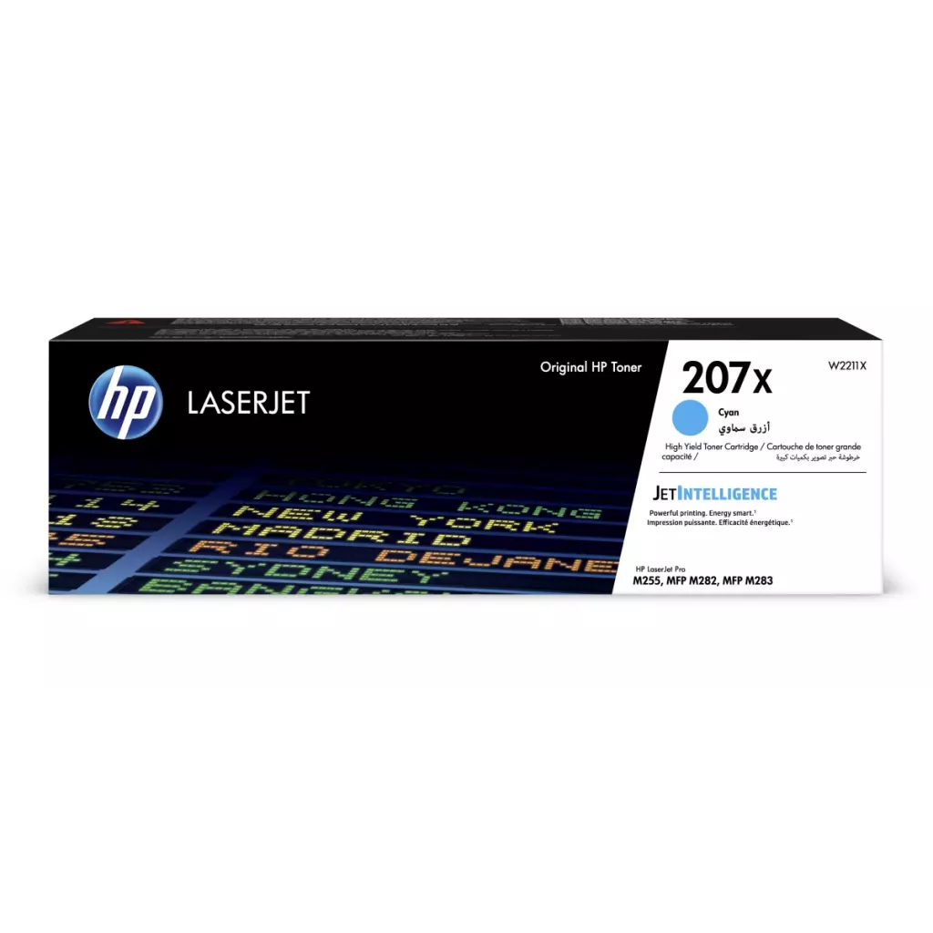 Obrázek produktu HP 207X Azurový toner, W2211X