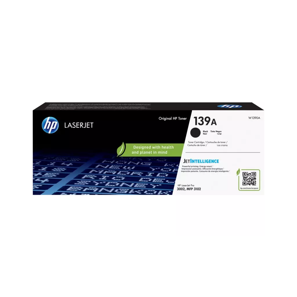 Obrázek produktu HP 139A, černá tonerová kazeta 1500 stran, W1390A