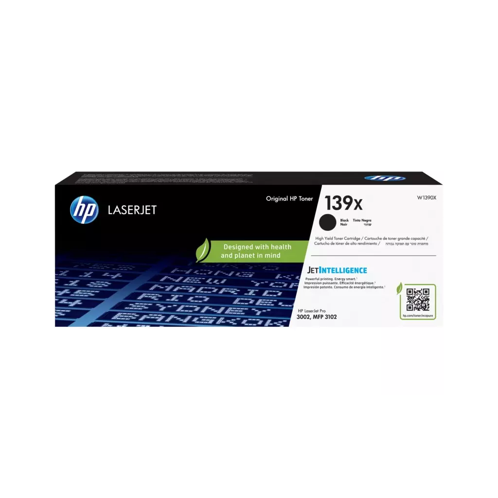 Obrázek produktu HP 139X, černá tonerová kazeta 4000 stran, W1390X