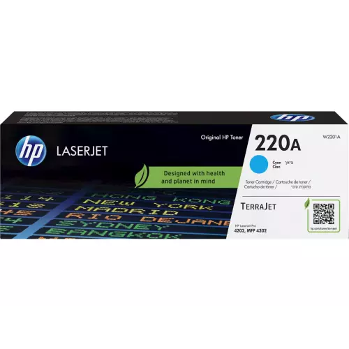 obrázek produktu HP W2201A, cyan toner. kazeta HP LaserJet 220A