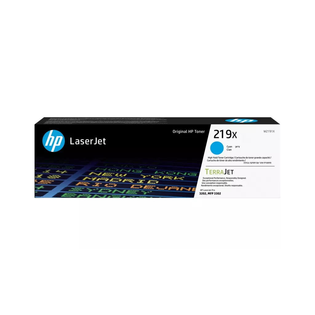 Obrázek produktu HP 219X, Azurová originální toner. kazeta, W2191X