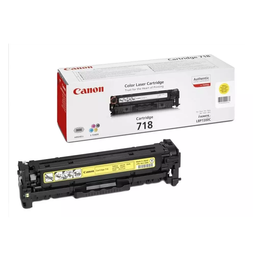Obrázek produktu Canon toner CRG-718Y, žlutý