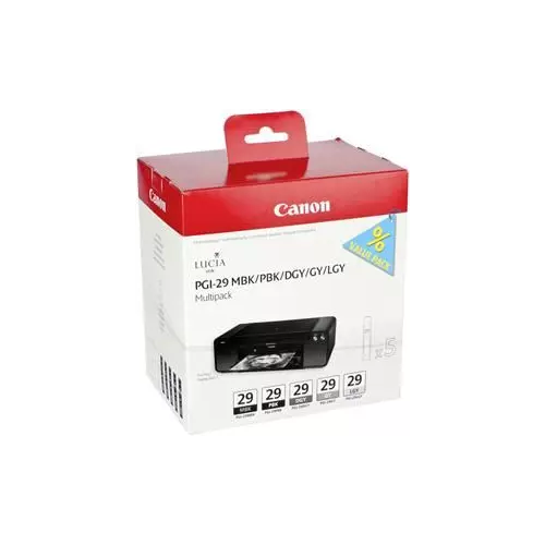 obrázek produktu Canon PGI-29 MBK/PBK/DGY/GY/LGY/CO Multi pack