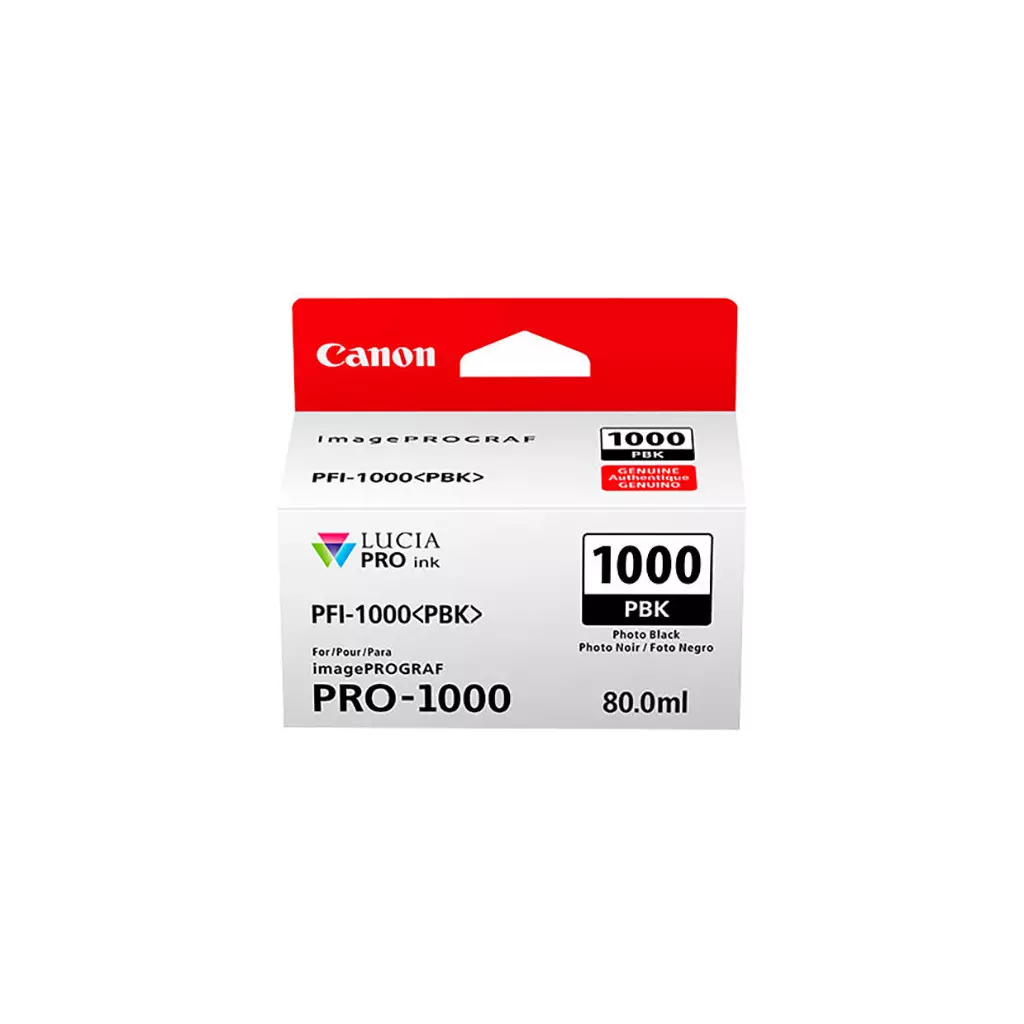 Obrázek produktu Canon PFI-1000 PBK, photo černý