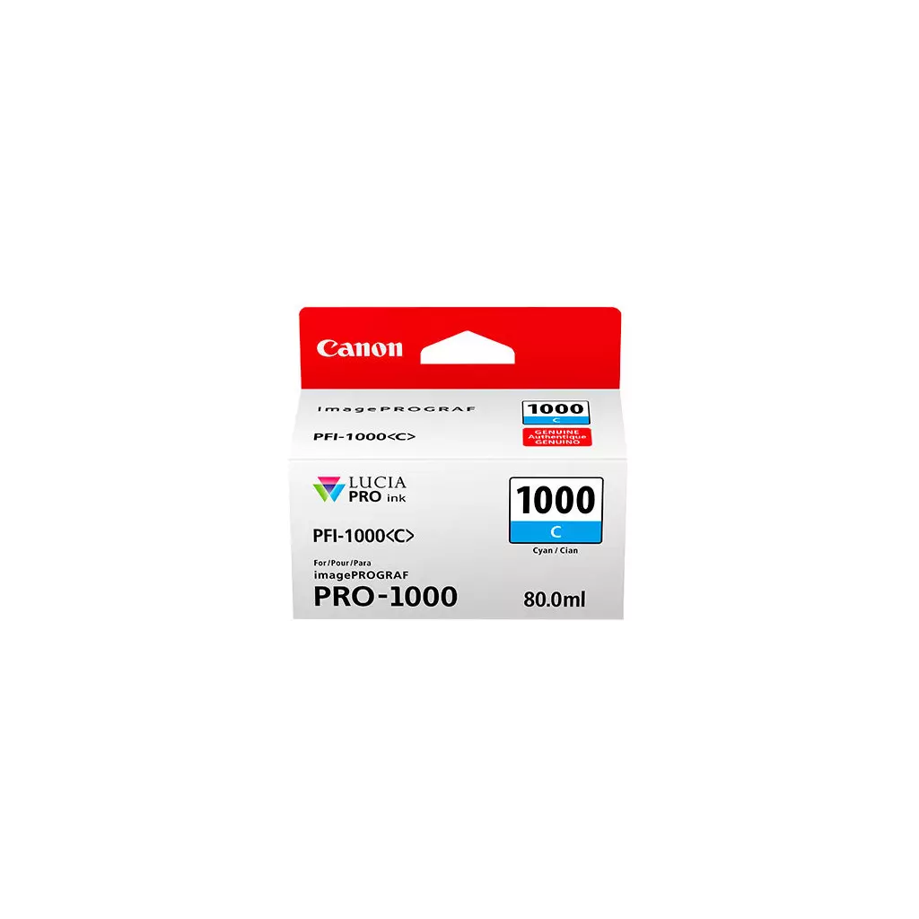 Obrázek produktu Canon PFI-1000 C, azurový