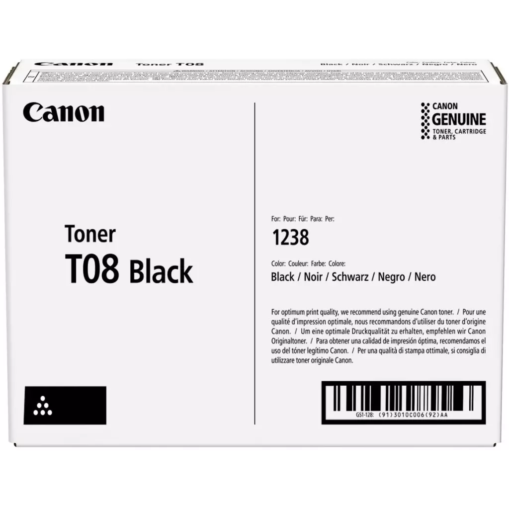 Obrázek produktu Canon T08 Black, 11 tis. stran