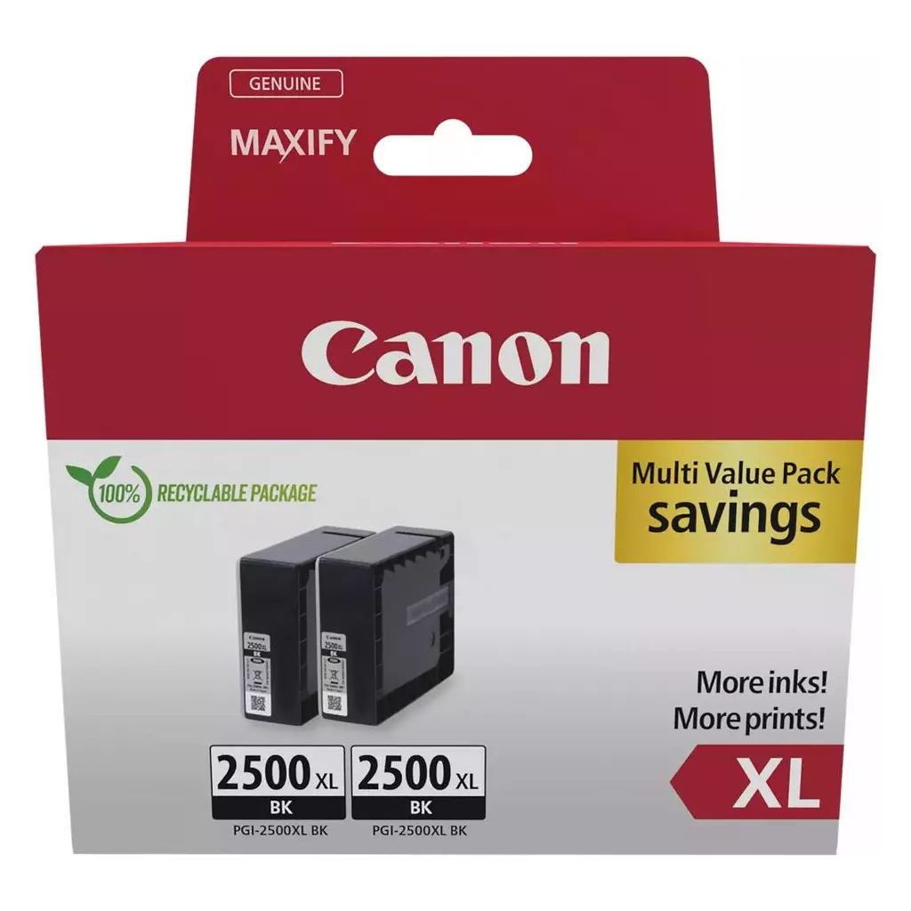 Obrázek produktu Canon PGI-2500XL BK TWIN