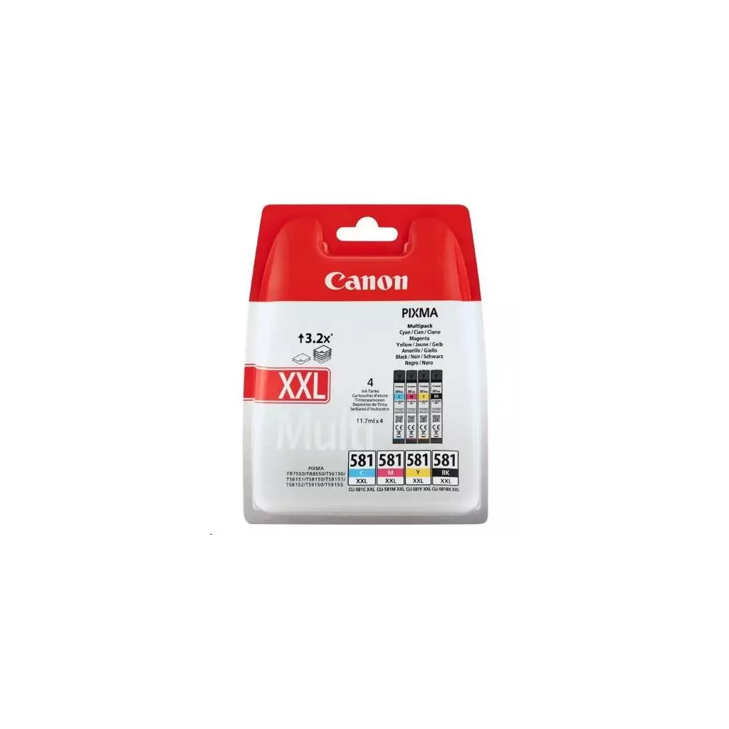 Obrázek produktu Canon CLI-581XXL BK/C/M/Y MULTI SEC