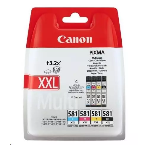 obrázek produktu Canon CLI-581XXL BK/C/M/Y MULTI SEC