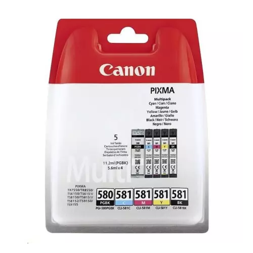 obrázek produktu Canon PGI-580/CLI-581 PGBK/C/M/Y/BK MULTI