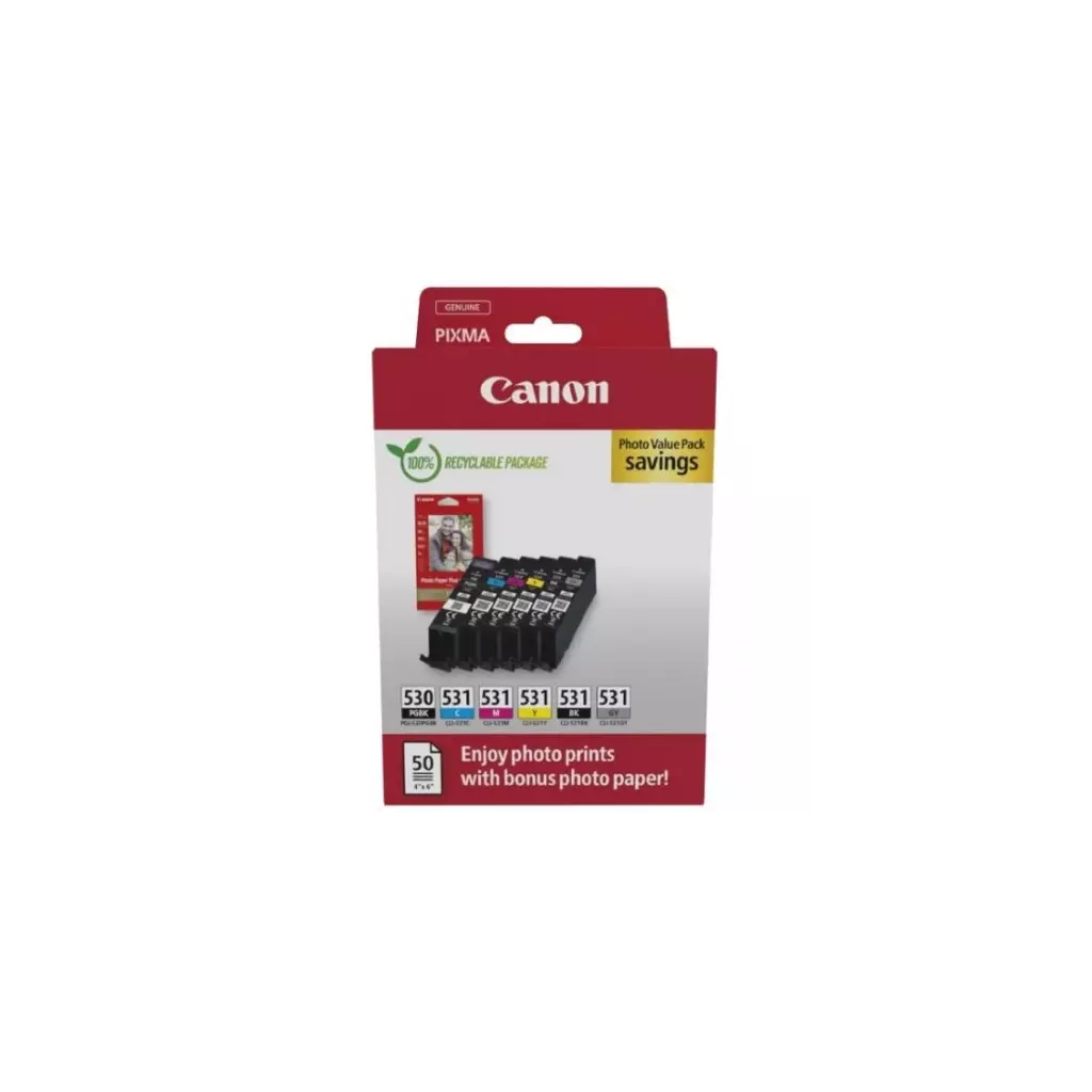 Obrázek produktu Canon PGI530/CLI 531 PGBK/C/M/Y/BK/GY PHOTO VALUE