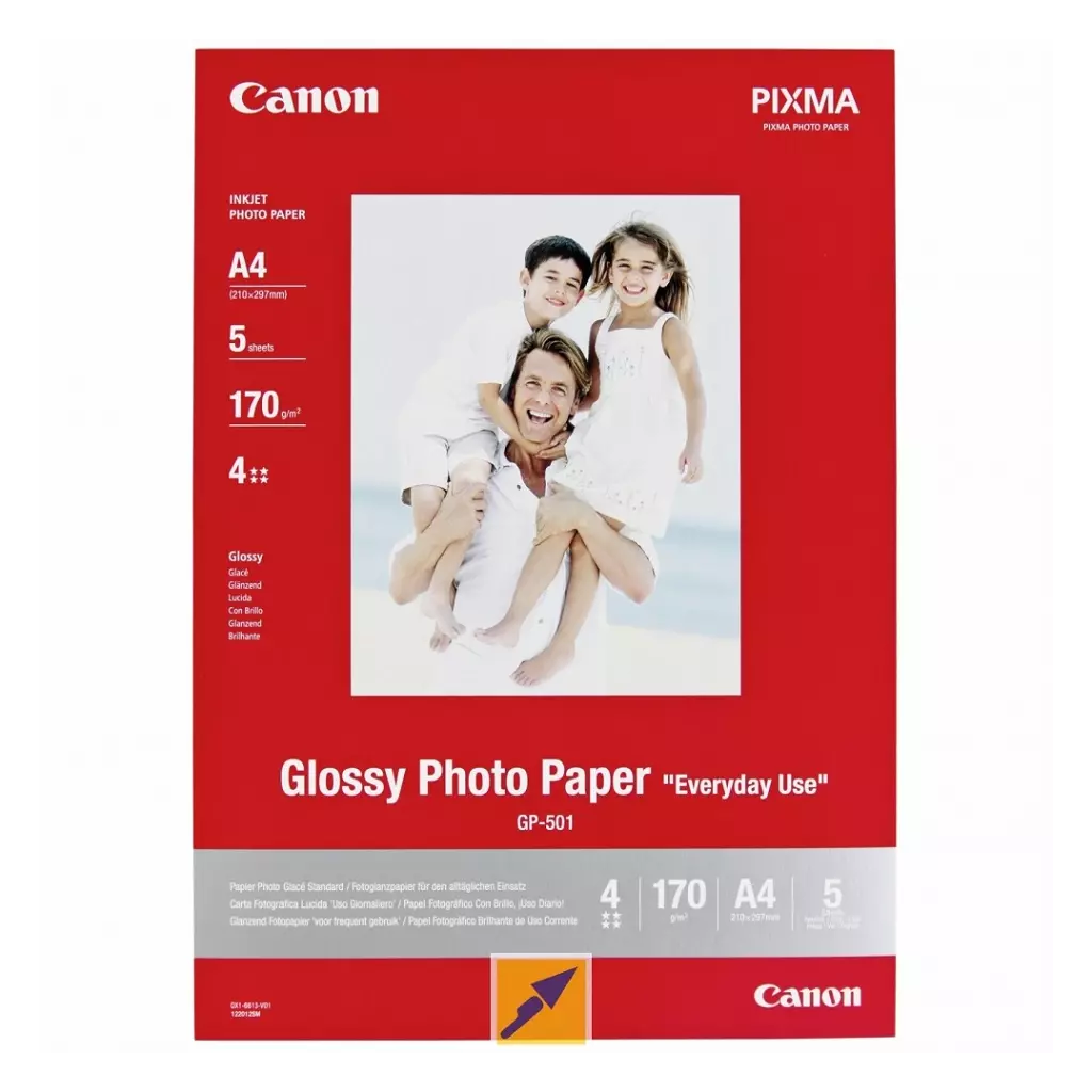 Obrázek produktu Canon GP-501, 10x15 fotopapír lesklý, 5 ks, 210g