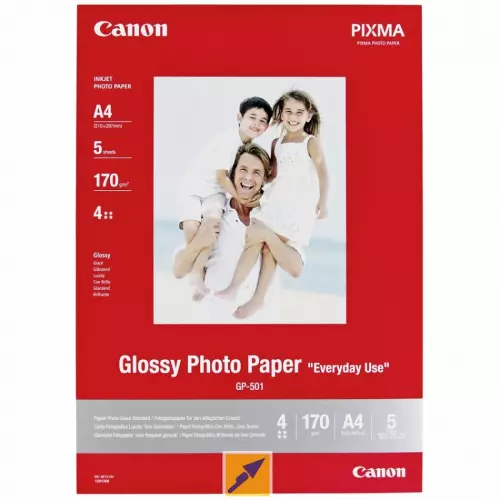 obrázek produktu Canon GP-501, 10x15 fotopapír lesklý, 5 ks, 210g