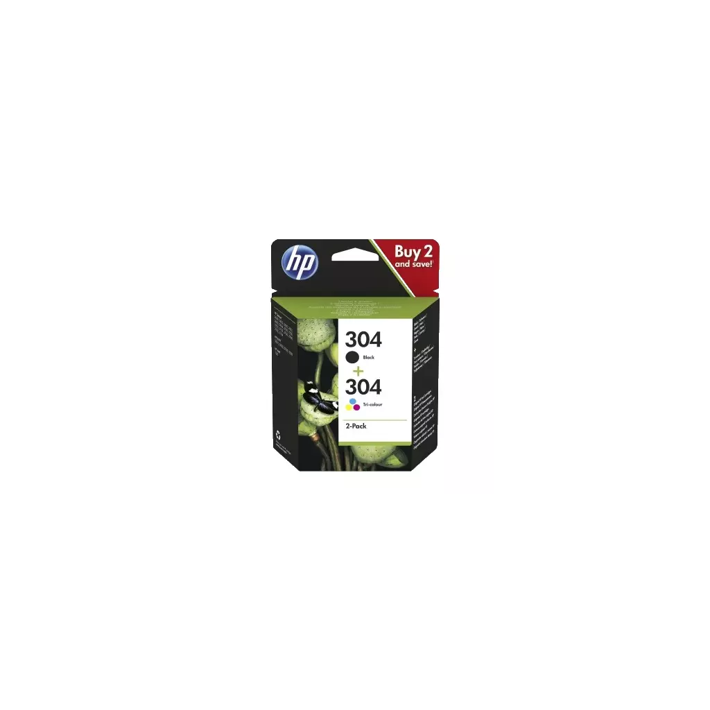 Obrázek produktu HP 304 černá+3 barevná, 3JB05AE