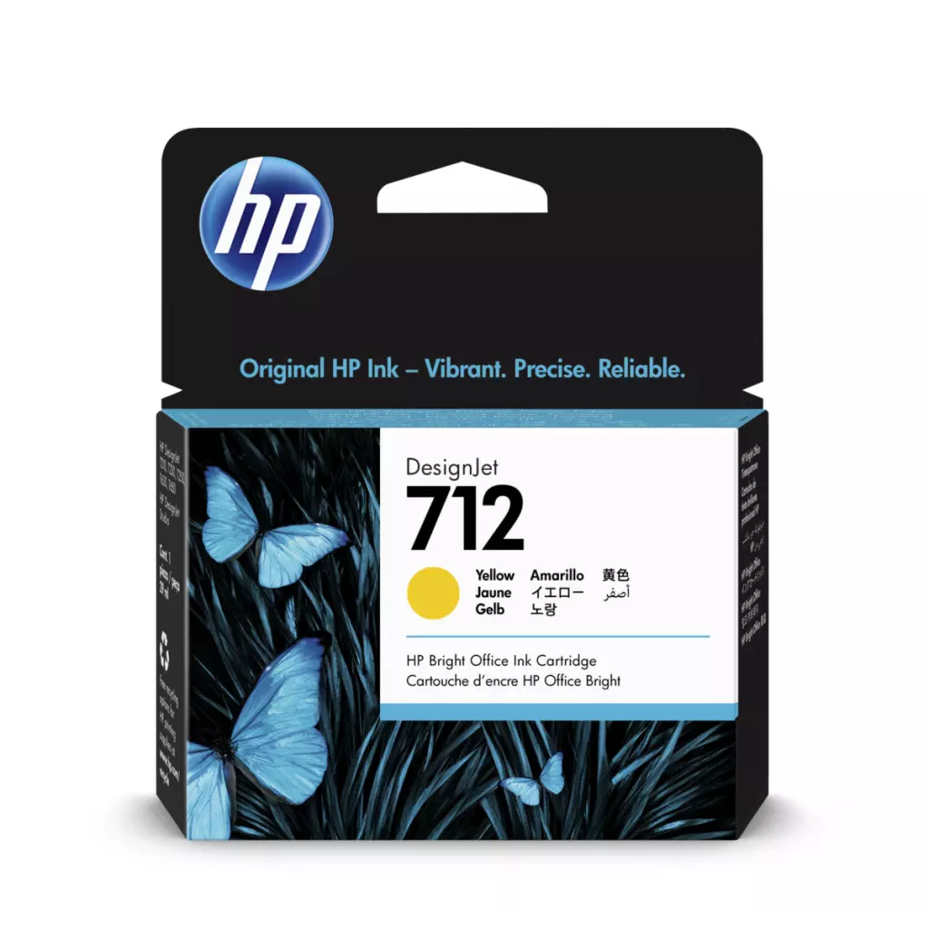 Obrázek produktu HP 712 Inkoustová náplň žlutá (29ml), 3ED69A