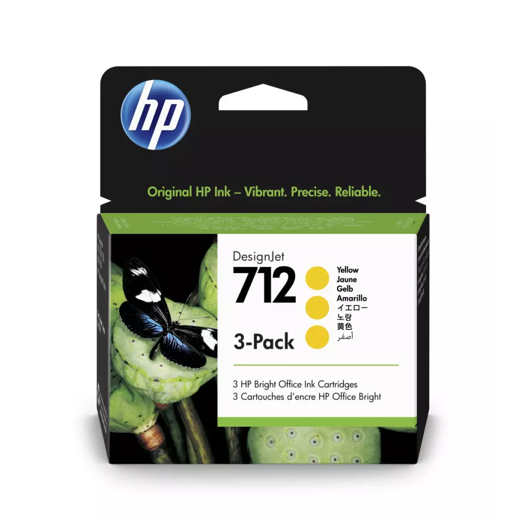 Obrázek produktu HP 712 Ink. náplň žlutá, trojbalení, 3ED79A