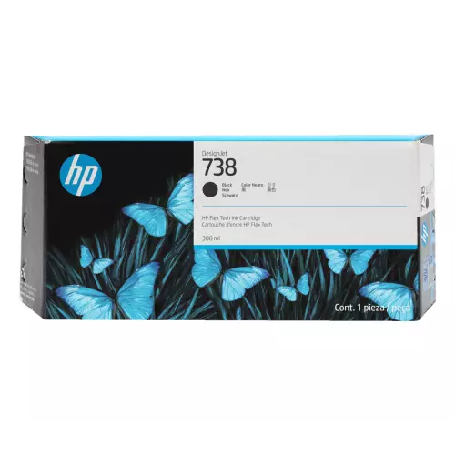 obrázek produktu HP 738 černá inkoustová kazeta (300ml), 498N8A