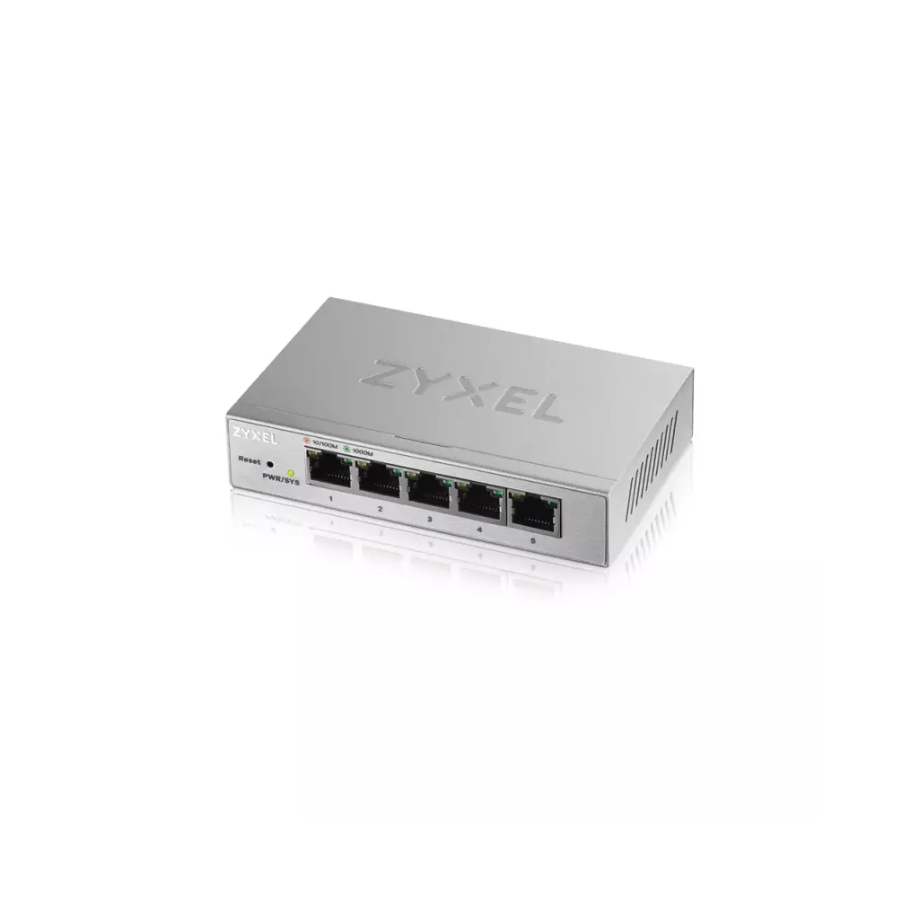 Obrázek produktu ZyXEL GS1200-5, 5 Port Gigabit  webmanaged Switch