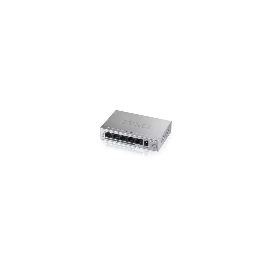 Obrázek produktu Zyxel GS1005-HP, 5 Port Gigabit PoE+ unmanaged desktop Switch, 4 x PoE, 60 Watt