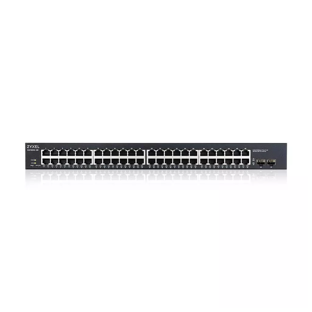 Obrázek produktu ZYXEL 48xGb+2xSFP IPv6 WebSmart GS1900-48 V2