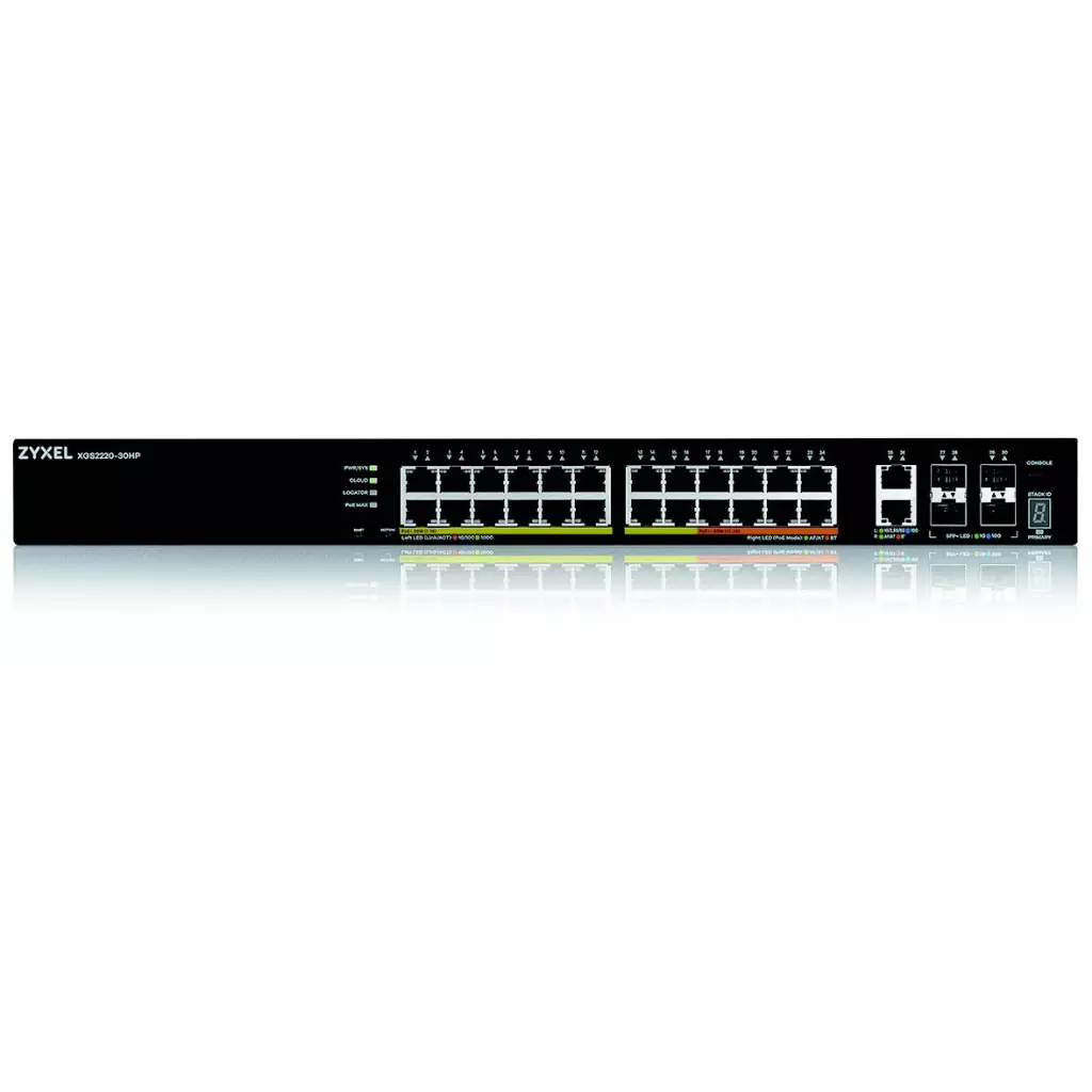 Obrázek produktu ZYXEL XGS2220-30HP, 30port, 400W PoE, 1Y Nebula FlexPro