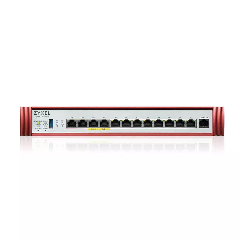 Obrázek produktu ZYXEL USG Flex 500H,4*2.5Gig.,8*1G,USB,PoE,1 dev.