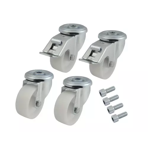 obrázek produktu Kolečka otočná pro stoj.rack, nosn.600kg, set 4ks
