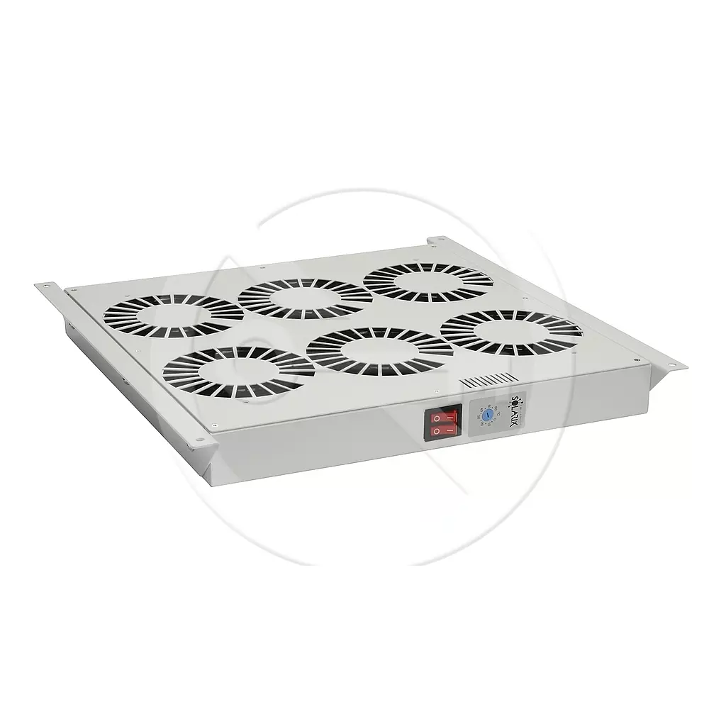 Obrázek produktu Ventilační jednotka 6 vent.,termostat, do stropu i dna VJ-R6, šedá