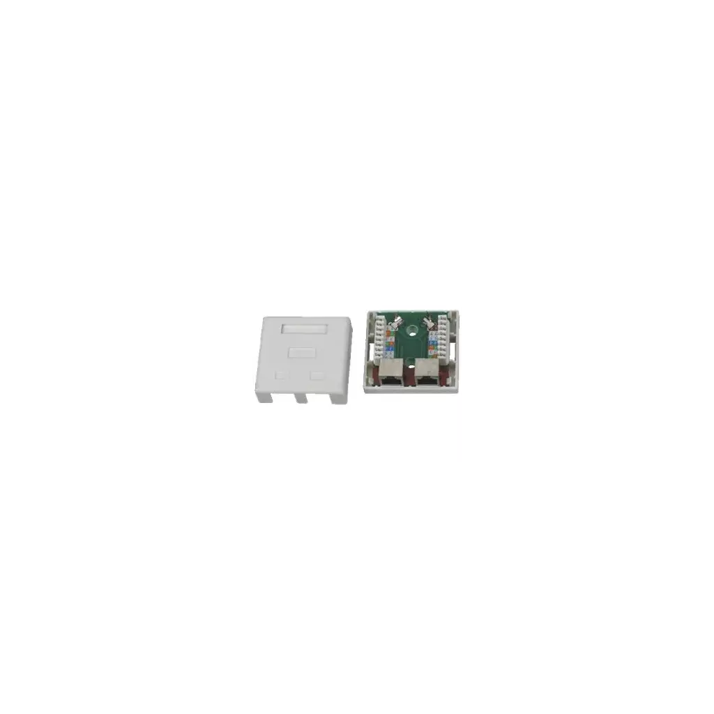 Obrázek produktu DATACOM STP dvojzásuvka nad omítku Cat5e 2 x RJ45