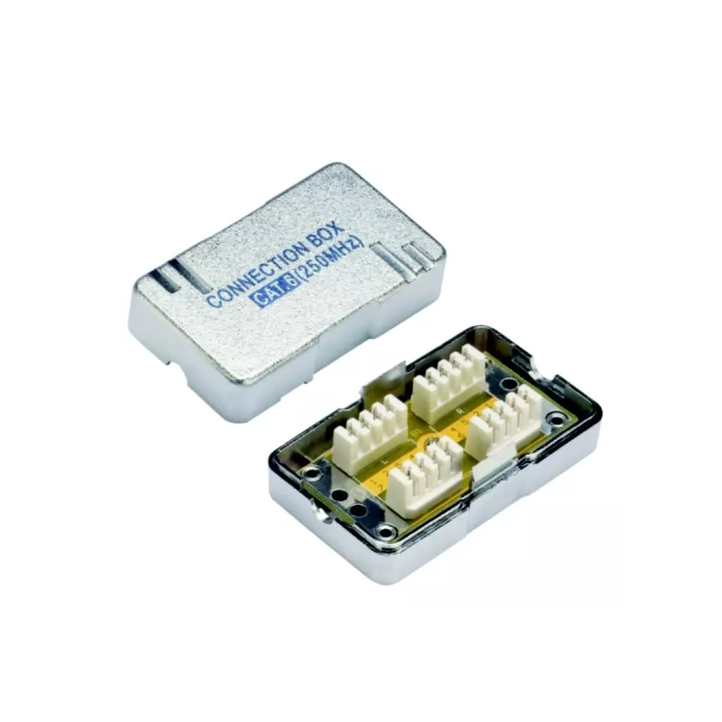 Obrázek produktu DATACOM Spojovací BOX STP CAT6 (2* zářez. pole) Silver