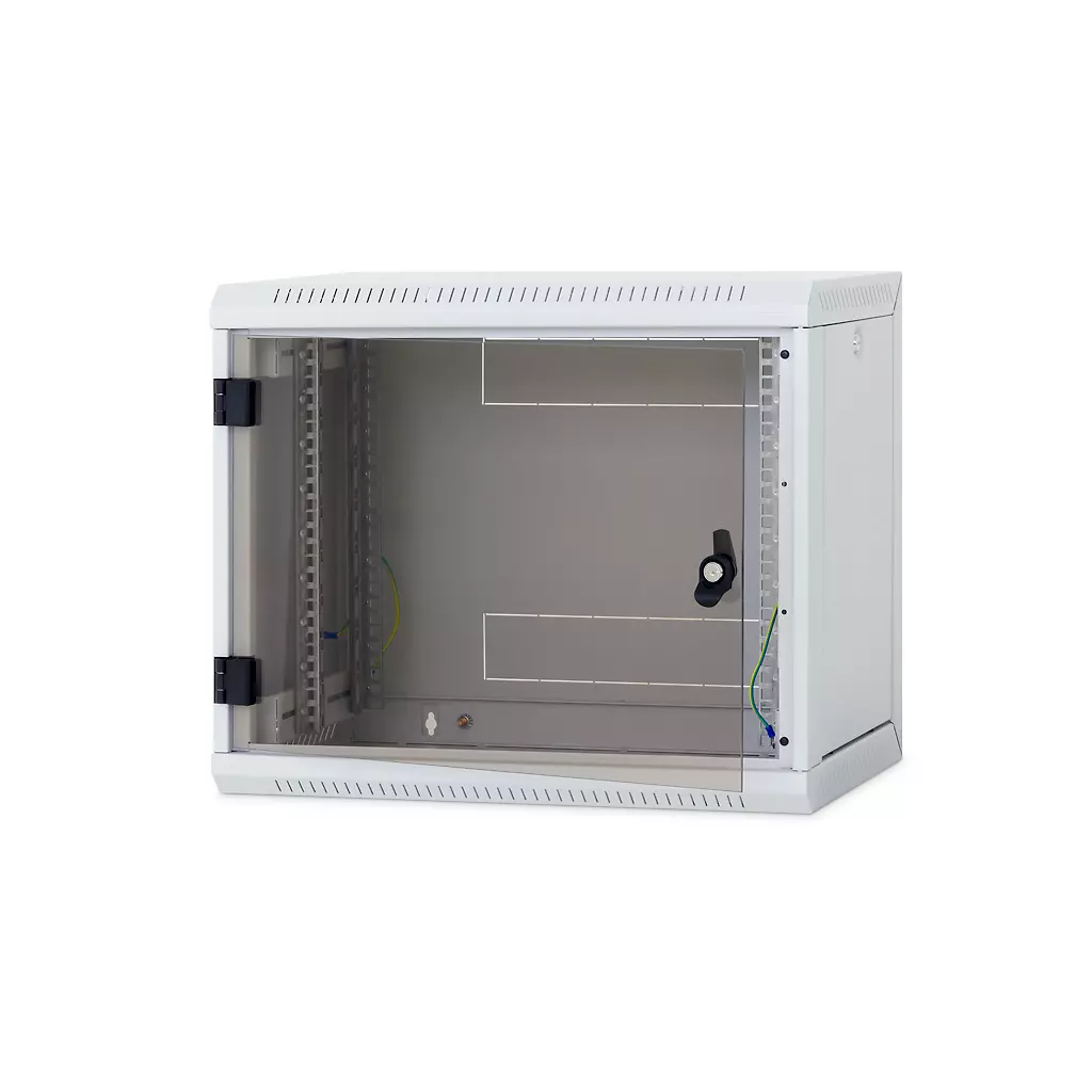 Obrázek produktu Nástěnný rack RUA 9U/400mm odn.boč+skl.dv.