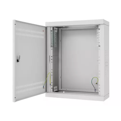 obrázek produktu Rozvaděč hybridní 760x620x250 na stěnu plechové dveře, zámek Doppelbart, RAL7035